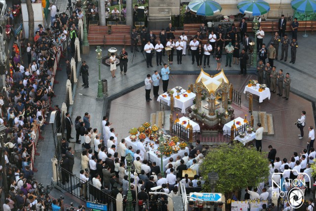 ภาพชุดพิธีเสริมมงคลเมือง ศาลท้าวมหาพรหม