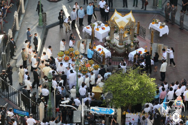 ภาพชุดพิธีเสริมมงคลเมือง ศาลท้าวมหาพรหม
