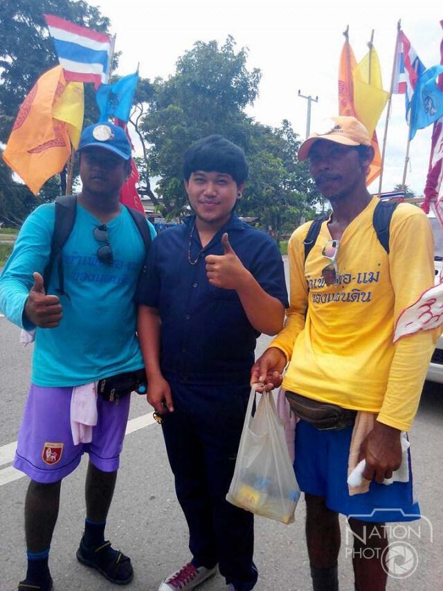 คณะเดินเท้าถวายพระพรจากปัตตานีถึงชุมพรแล้ว