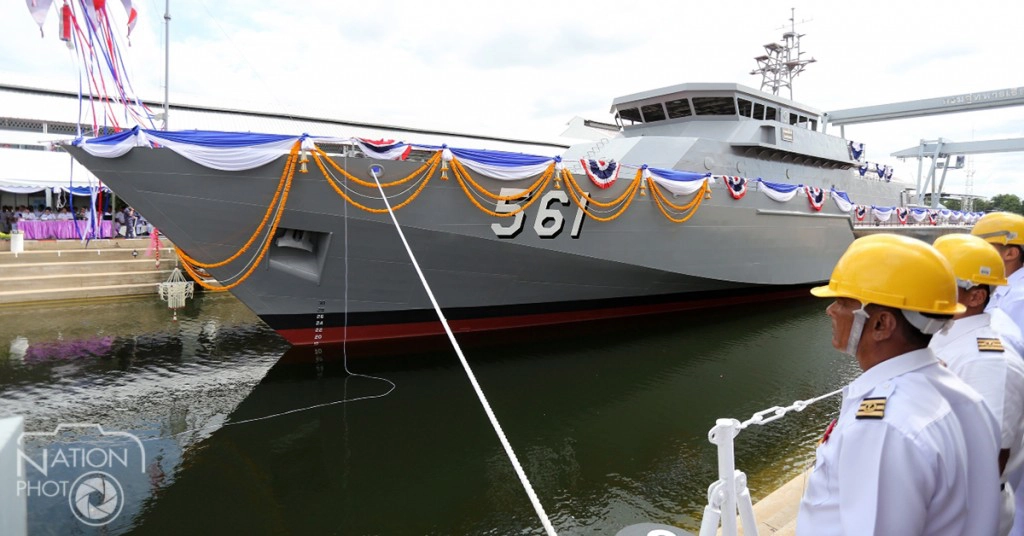 ผบ.ทร.เป็นประธานปล่อย "เรือหลวงแหลมสิงห์" เสริมศักยภาพทัพเรือ