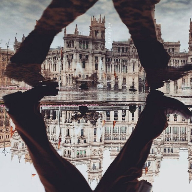 สวยงาม! ภาพถ่ายโลกคู่ขนานจากแอ่งน้ำโดยใช้สมาร์ทโฟน