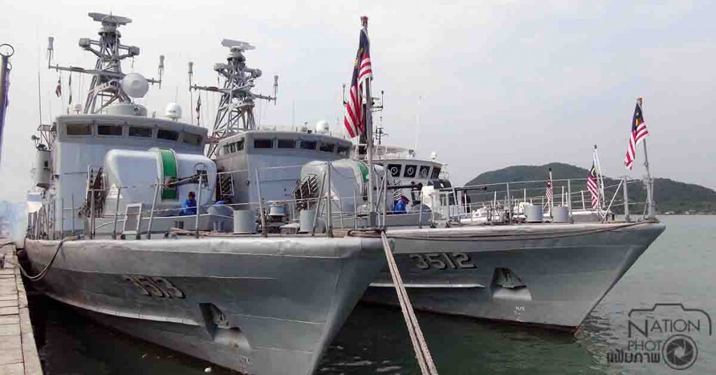 หมู่เรือฝึกผสม ไทย-มาเลเซีย ฝึกทางด้านยุทธวิธีทางทะเล