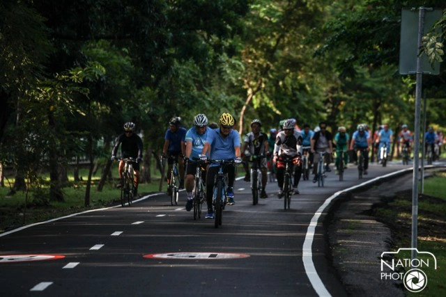 "สุขุมพันธุ์"เปิดเส้นทางจักรยานศูนย์กีฬาบึงหนองบอน