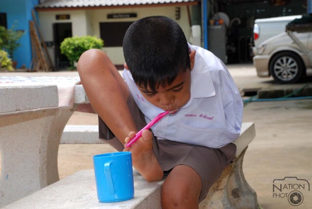 เพื่อนและครู ต่างดีใจกับ"น้องทาม"ที่จะได้รับจักรยานพระราชทาน