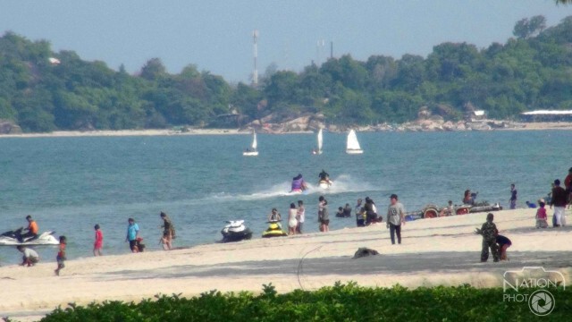 หาดสมิหลาคึกคักหลังไร้ควันปกคลุมสงขลา