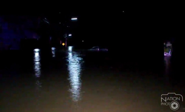 ฝนกระหน่ำพื้นที่บางละมุง-พัทยา อ่วม