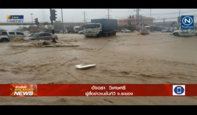 พายุ "หว่ามก๋อ" ทำน้ำท่วมภาคตะวันออกหลายจุด
