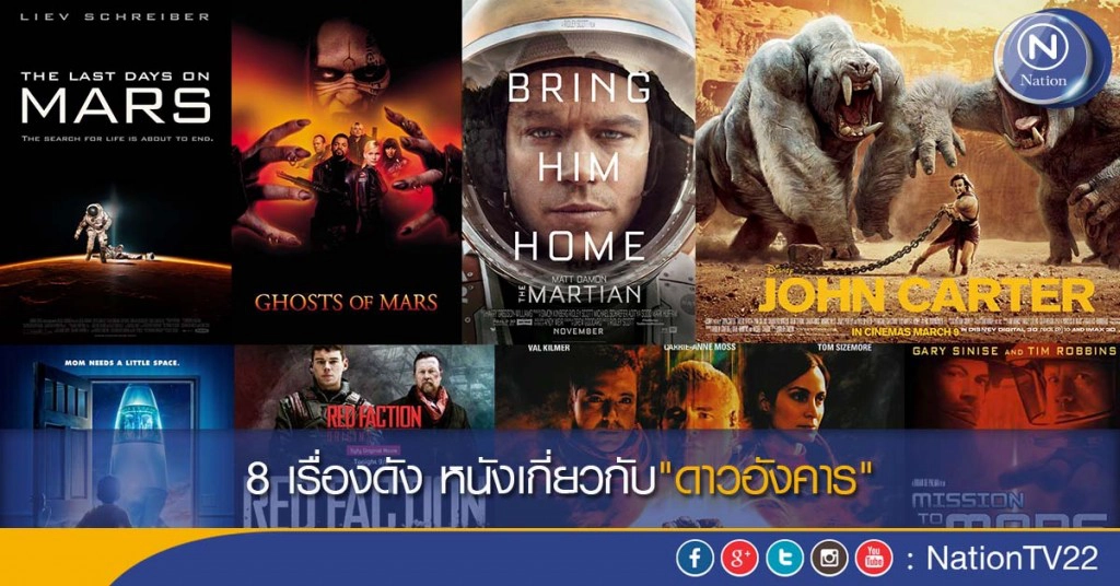 8 เรื่องดัง หนังเกี่ยวกับ"ดาวอังคาร"