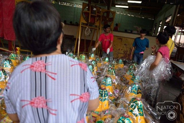 พิธีแขวน“ถ่งฮวงและป๋อไก่”ต้อนรับเทศกาล"กินเจ"