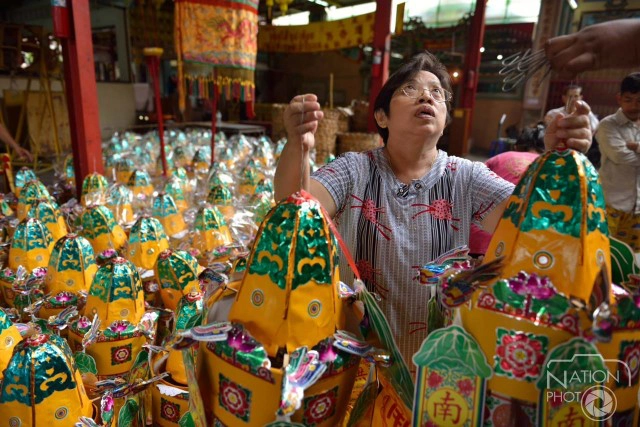 พิธีแขวน“ถ่งฮวงและป๋อไก่”ต้อนรับเทศกาล"กินเจ"