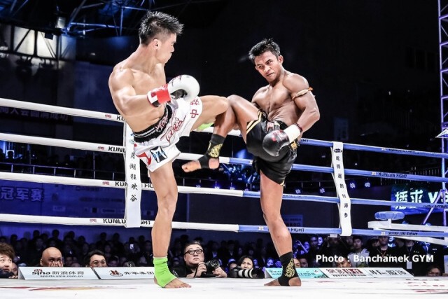 ชมอีกครั้ง! "บัวขาว" โชว์ลีลาหมัด-เข่า-ศอก ส่งกำปั้นจีน จอดยก2