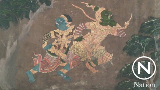 พบจิตรกรรมฝาผนัง"แฝดอินจัน"ในโบสถ์วัดราชบูรณะ พิษณุโลก