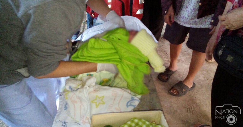พบทารกถูกทิ้งข้างทาง กลางอากาศหนาว