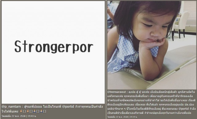 เพื่อนดาราโพสต์ไอจี ให้กำลังใจ "ปอ-ทฤษฎี"