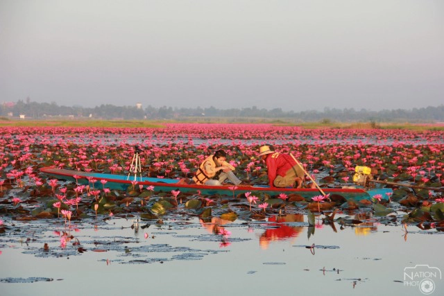 ผู้ว่าอุดรฯ นำบวงสรวงทะเลบัวแดงเริ่มเทศกาลท่องเที่ยว
