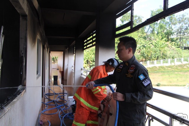 ไฟไหม้หอพักเด็กวัดห้วยปลากั้ง