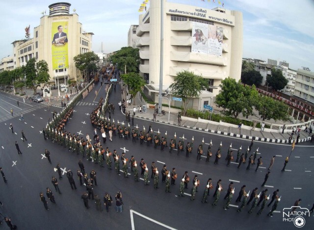 พิธีซ้อมริ้วขบวนงานพระศพ"สมเด็จพระสังฆราช"
