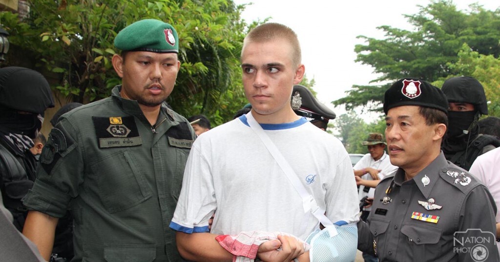 ตร.นำตัวคนร้ายฆ่าชาวออสเตรเลีย มาชี้ที่เกิดเหตุ