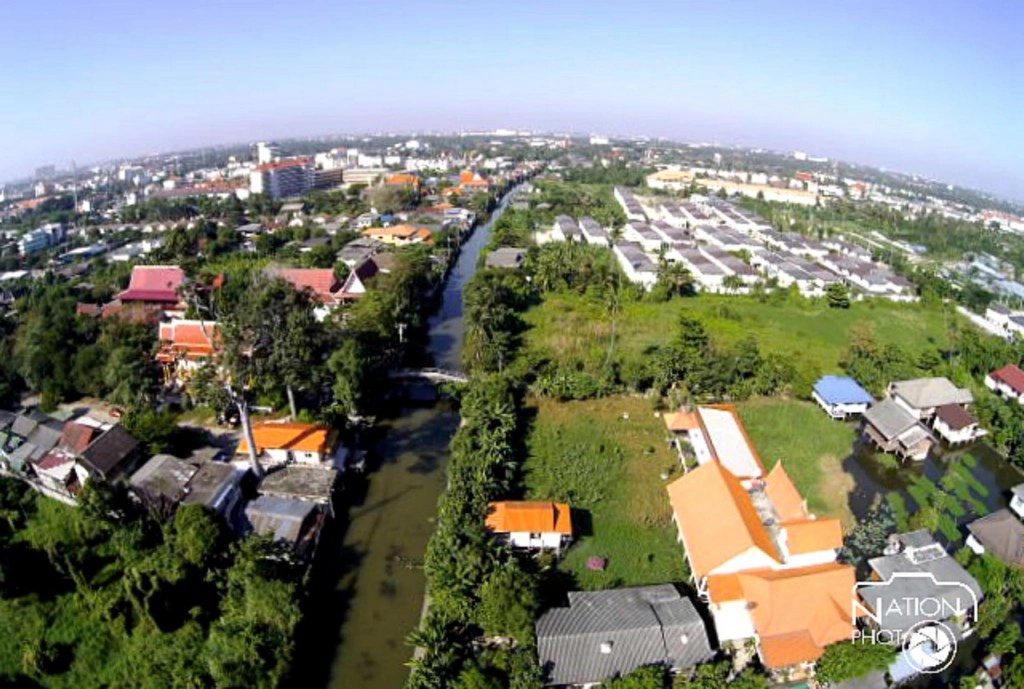 ภาพมุมสูง"คลองบางกรวย" ภาพมุมสูง"คลองบางกรวย"