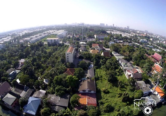 ภาพมุมสูง"คลองบางกรวย"