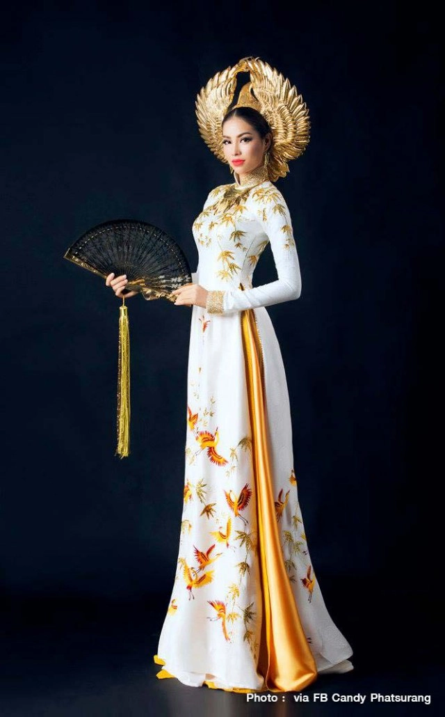 นางงามเวียดนามเยือนเมียนมาร์ "อวดชุดประจำชาติ"