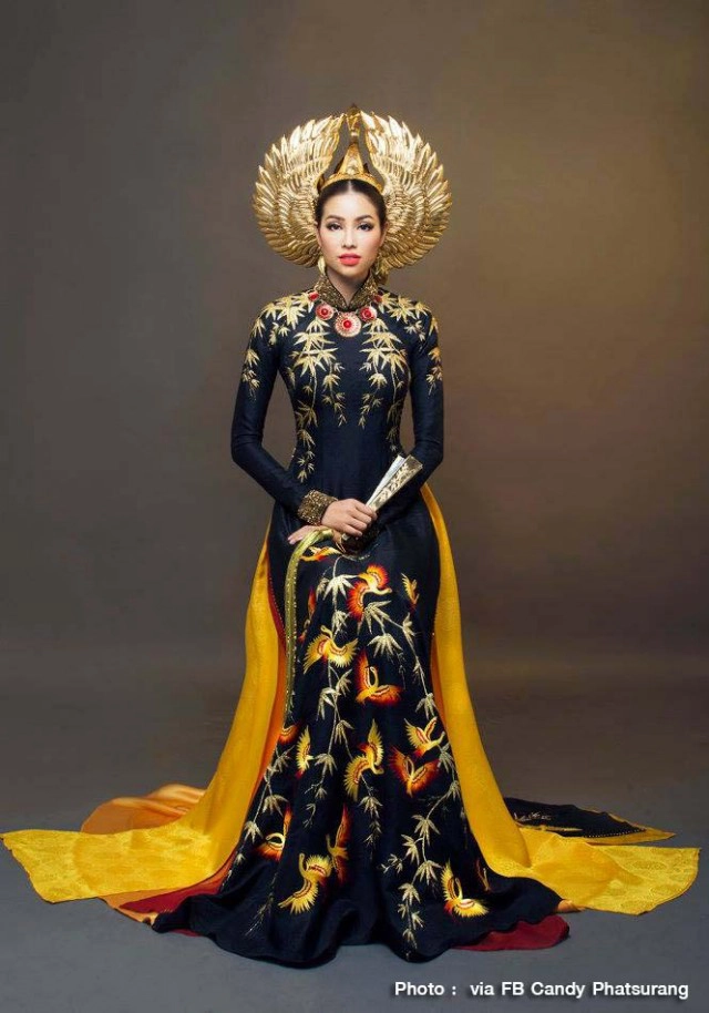 นางงามเวียดนามเยือนเมียนมาร์ "อวดชุดประจำชาติ"