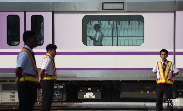 นายกฯเผยเปิดรถไฟสายสีม่วงเดือนสิงหาคม 59