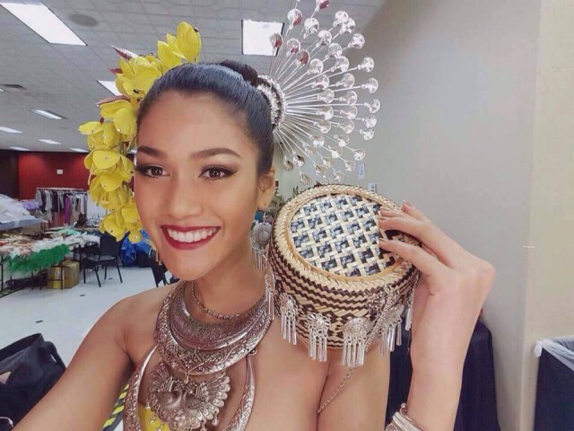 แนท-อนิพรณ์ โชว์ชุด "รำเซิ้ง" เตรียมประชัน มิสยูนิเวิร์ส 2015