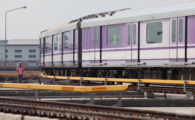 นายกฯเผยเปิดรถไฟสายสีม่วงเดือนสิงหาคม 59