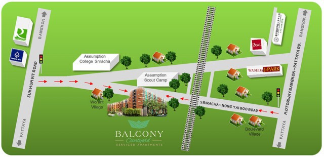 Chic-in : Balcony Courtyard Service Apartments ศรีราชา