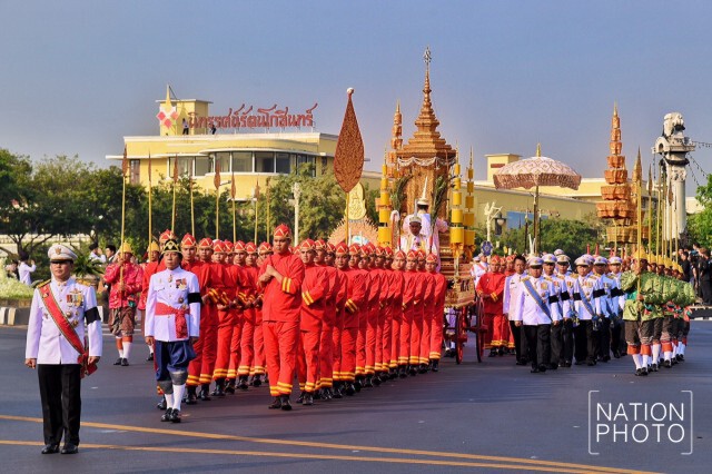 ภาพชุด3 ขบวนพระอิสริยยศเชิญพระโกศพระศพสมเด็จพระพระสังฆราช