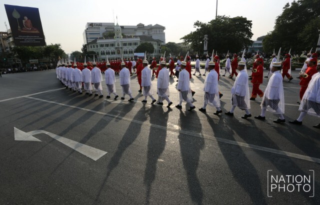ภาพชุด2 ขบวนพระอิสริยยศเชิญพระโกศพระศพสมเด็จพระพระสังฆราช