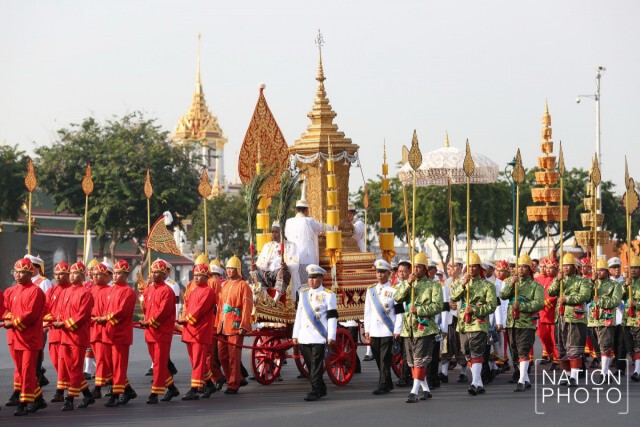 ภาพชุด3 ขบวนพระอิสริยยศเชิญพระโกศพระศพสมเด็จพระพระสังฆราช