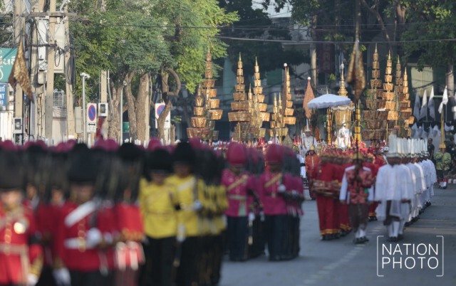ภาพชุด5 ขบวนพระอิสริยยศเชิญพระโกศพระศพสมเด็จพระพระสังฆราช