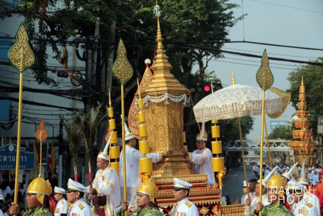 ภาพชุด5 ขบวนพระอิสริยยศเชิญพระโกศพระศพสมเด็จพระพระสังฆราช