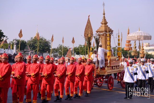 ภาพชุด3 ขบวนพระอิสริยยศเชิญพระโกศพระศพสมเด็จพระพระสังฆราช