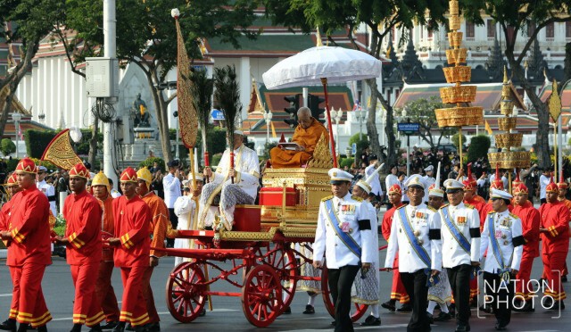 ภาพชุด2 ขบวนพระอิสริยยศเชิญพระโกศพระศพสมเด็จพระพระสังฆราช