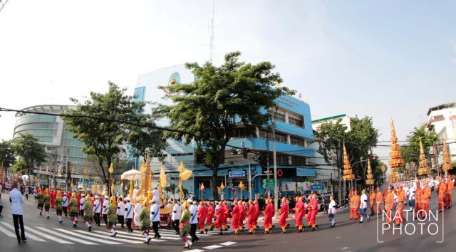 ภาพชุด5 ขบวนพระอิสริยยศเชิญพระโกศพระศพสมเด็จพระพระสังฆราช