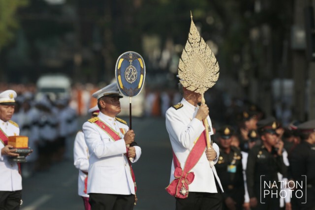 ภาพชุด5 ขบวนพระอิสริยยศเชิญพระโกศพระศพสมเด็จพระพระสังฆราช