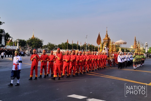 ภาพชุด3 ขบวนพระอิสริยยศเชิญพระโกศพระศพสมเด็จพระพระสังฆราช