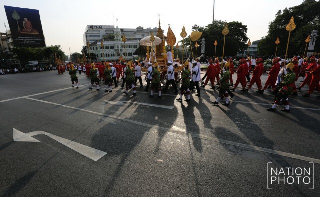 ภาพชุด2 ขบวนพระอิสริยยศเชิญพระโกศพระศพสมเด็จพระพระสังฆราช