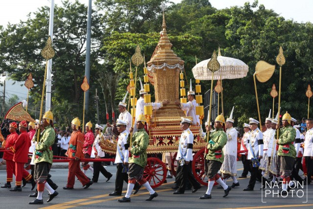 ภาพชุด3 ขบวนพระอิสริยยศเชิญพระโกศพระศพสมเด็จพระพระสังฆราช
