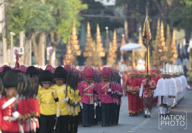 ภาพชุด5 ขบวนพระอิสริยยศเชิญพระโกศพระศพสมเด็จพระพระสังฆราช