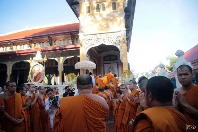 ภาพชุด อัญเชิญพระโกศพระอัฐิสมเด็จพระสังฆราช ประดิษฐาน ณ ตำหนักเพชร วัดบวรนิเวศวิหาร
