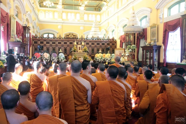 ภาพชุด อัญเชิญพระโกศพระอัฐิสมเด็จพระสังฆราช ประดิษฐาน ณ ตำหนักเพชร วัดบวรนิเวศวิหาร