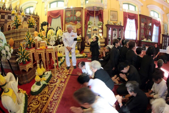 ภาพชุด อัญเชิญพระโกศพระอัฐิสมเด็จพระสังฆราช ประดิษฐาน ณ ตำหนักเพชร วัดบวรนิเวศวิหาร