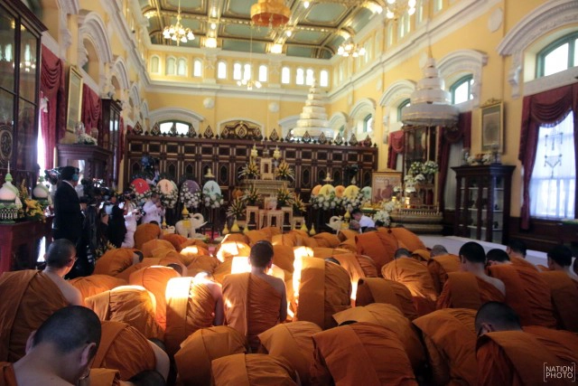 ภาพชุด อัญเชิญพระโกศพระอัฐิสมเด็จพระสังฆราช ประดิษฐาน ณ ตำหนักเพชร วัดบวรนิเวศวิหาร