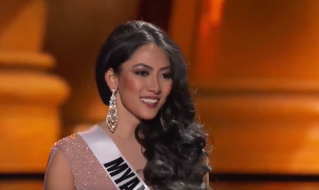เธอ Strong "นางงามเมียนมาร์" โชว์สปิริต หลังสะดุดล้ม เวที  MISS UNIVERSE 2015