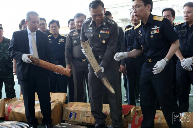 กรมศุลฯ ยึด"งาช้าง-เกล็ดลิ่น"คาด่านเกาะสมุย