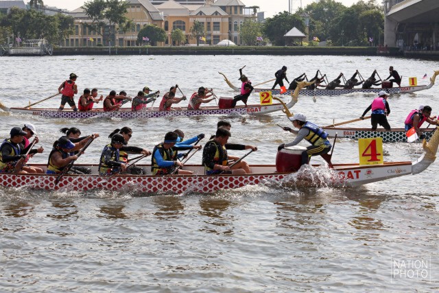 ชมบรรยากาศ แข่งเรือพาย สืบสานตำนานเจ้าพระยา